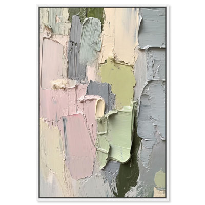 «Creamy Contours II», toile abstraite colorée par 