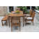Fleur Rectangular 7 - Person 64'' Long Dining Set with Cushions
