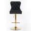 Ensemble de 2 tabourets de bar pivotants à hauteur réglable et dossier capitonné-1919782040-1919782041