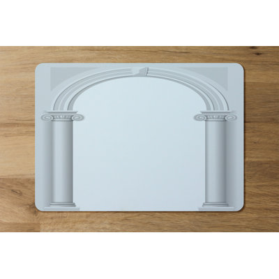 Fraga Polyester-Coated Hardboard No Pattern Rectangle Placemat