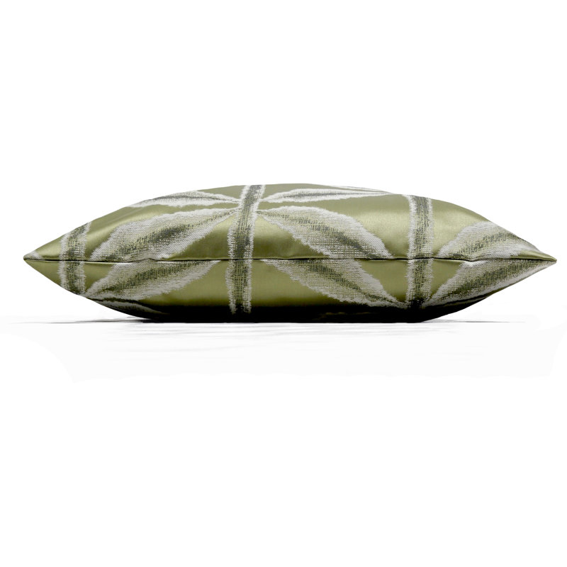 Floral Square Cushion, Olive