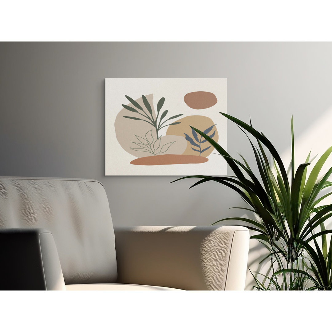 Abstract Botanical Canvas Wall Art, Gallery Wrapped Print, Modern Home Decor, Ready to Hang, Archival Quality, Statement Piece
