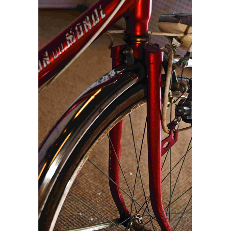 Vélo antique - photographie sur toile tendue, H 18 po x l 12 po
