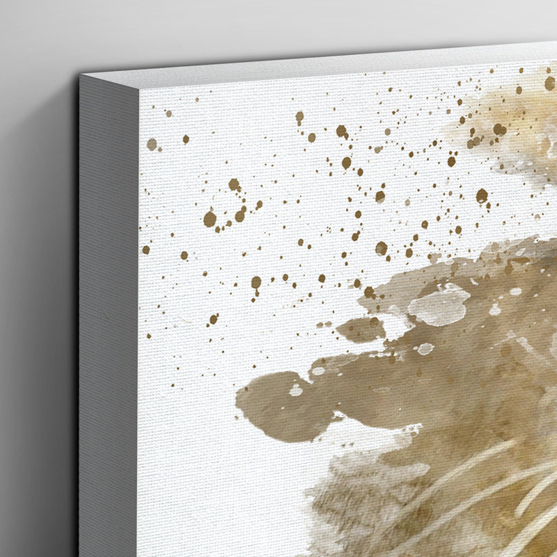 Cuddling Lions - Wall Art, 35cm H x 50cm W, Wrapped Canvas
