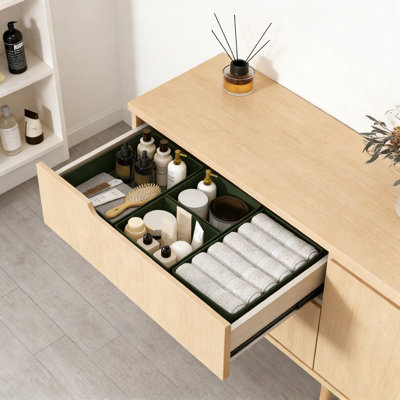 Ensemble de 18 organisateurs de tiroirs pliables en tissu pour vêtements - Séparateurs de commode pour sous-vêtements, chaussettes, soutiens-gorge, vêtements pour bébés et accessoires - Bacs de rangement peu encombrants pour chambre à coucher, placard et chambre de bébé