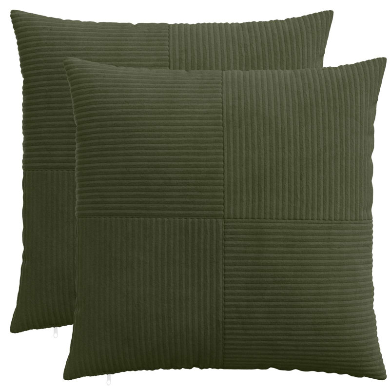 Anthracite Cushion Cover, Square 70cm, Green