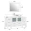  Ensemble de meuble-lavabo simple 60 "avec miroir 60"-27042755
