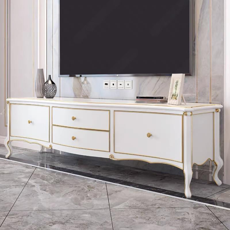 Un élégant meuble télé blanc