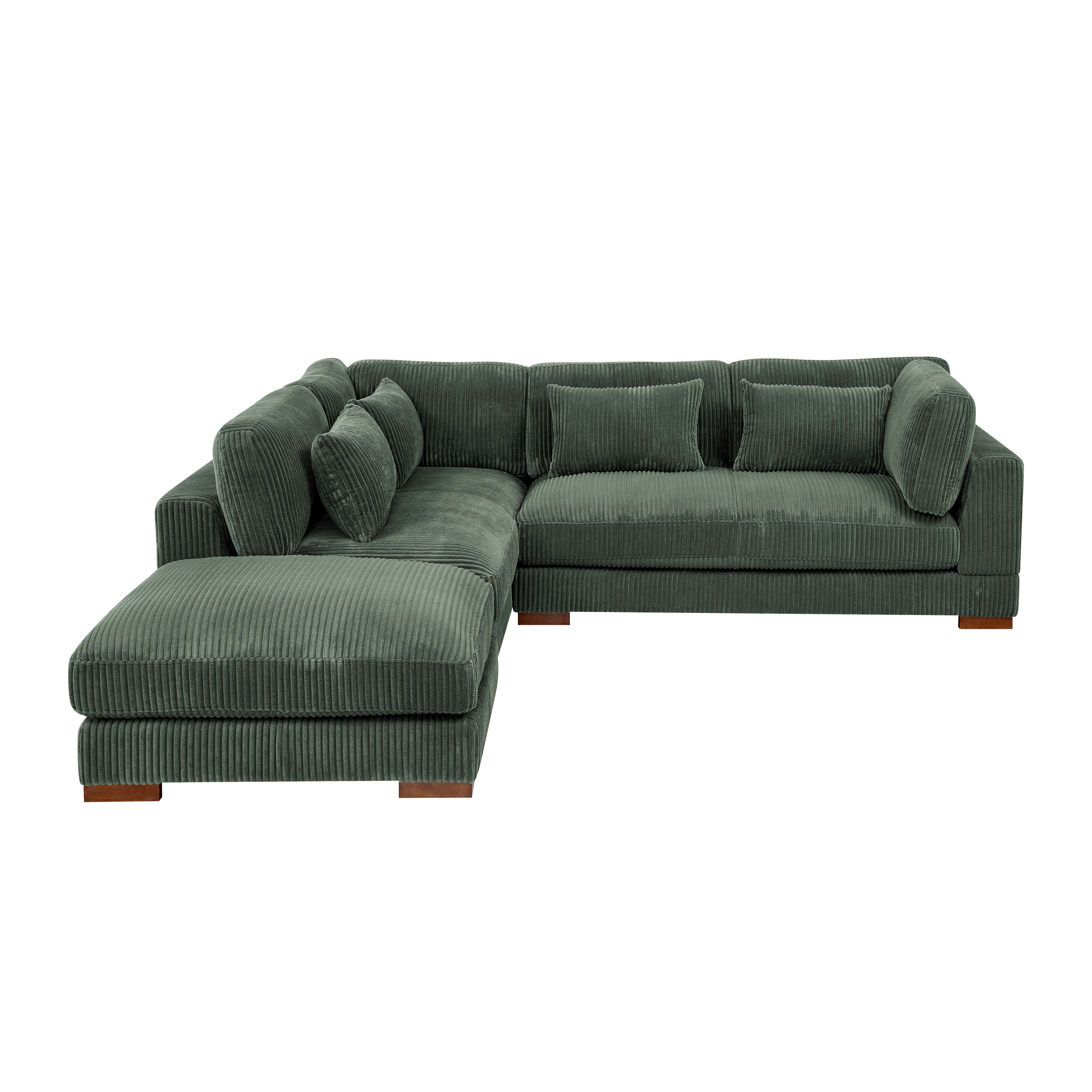Ebern Designs Beeston 3 - Piece Corduroy Sectional & Reviews