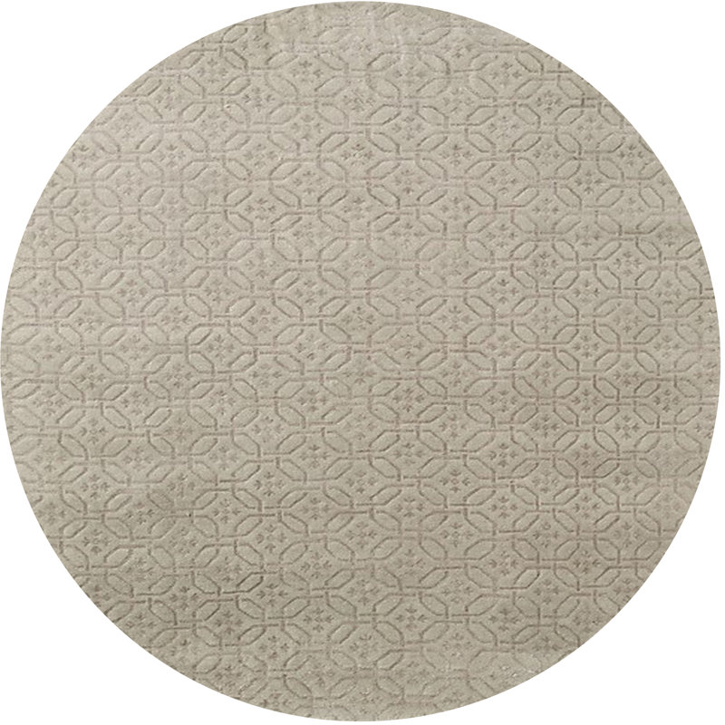 Tapis gris clair Morford, Rond 6 pi