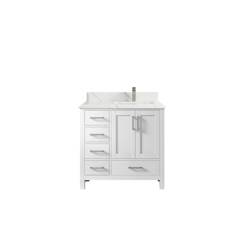 36 po X P 22 po De salle de bain D Malibu, Calacatta Laza