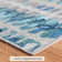 Tapis bleu Paint Chip