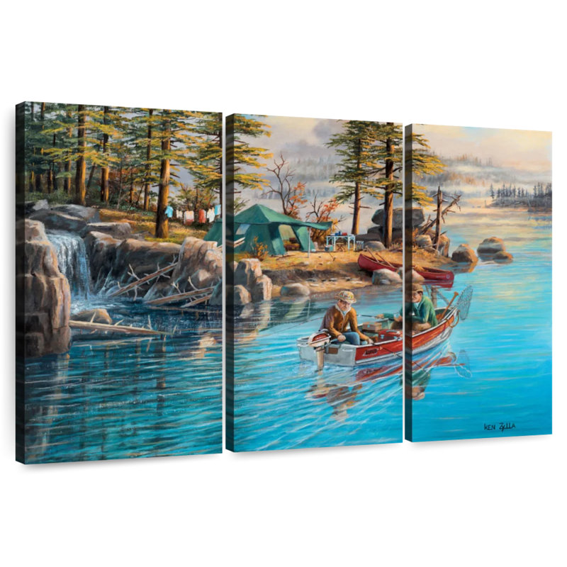 Senne Fishing Camp, 20" H x 33" W