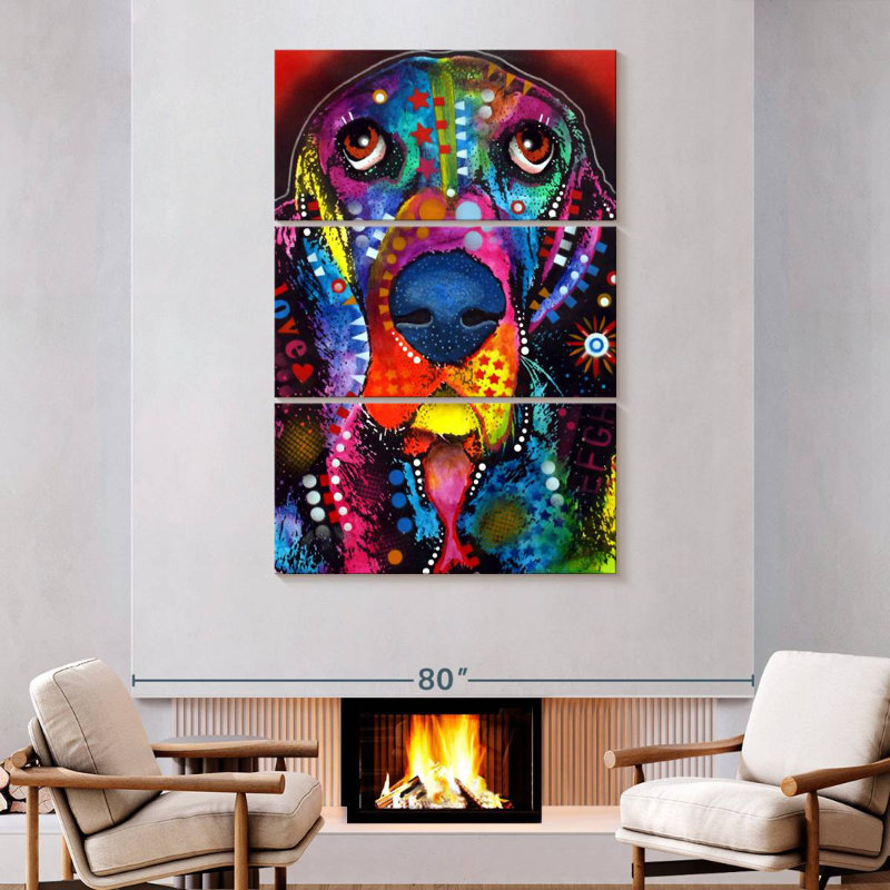 Brampt Basset I, 74" H x 48" W
