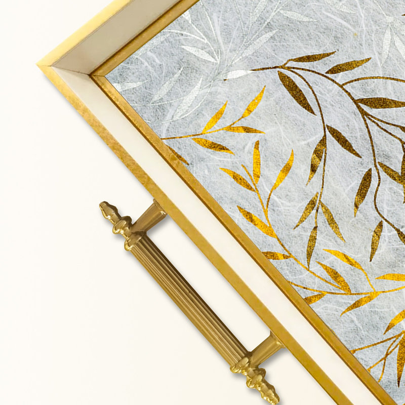 Elegant Glass Tray, 19.7 x 11.4 x 1.4 inches | 100% Durable Glass Construction | Easy to Clean with Damp Cloth | Ideal for Serving, Decorative Display, and Organizing | Stylish Addition to Home Décor