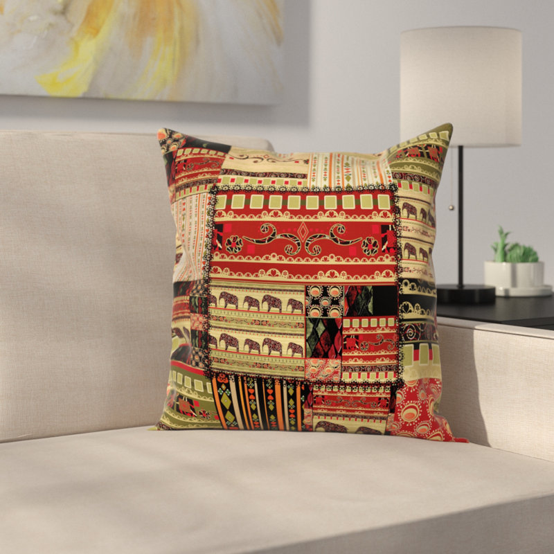 Patchwork Pillow Cover, 18" x 18"