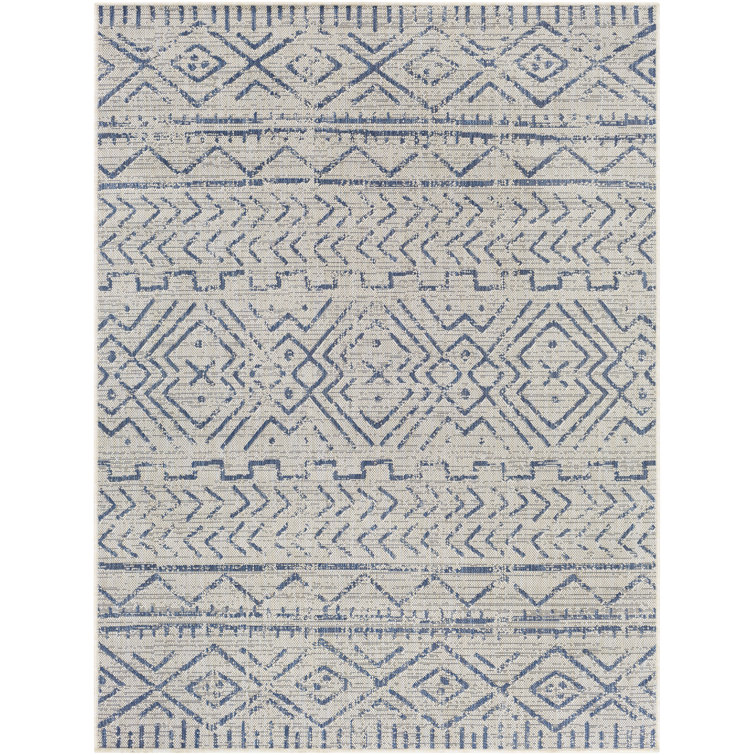 Tapis bleu marine / gris Anabella