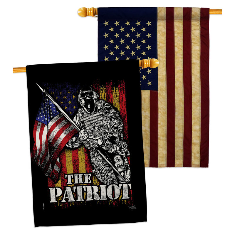 Double Sided 40'' H x 28'' W Polyester House Flag