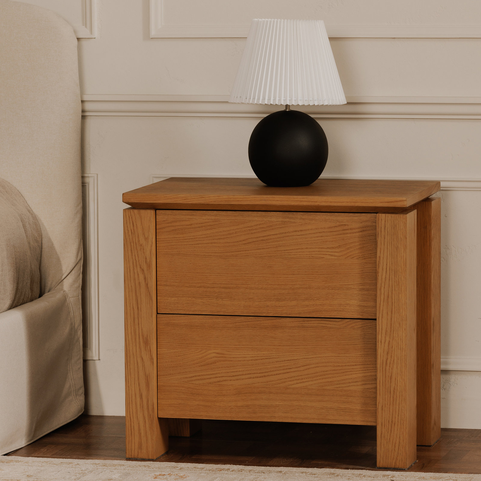 Poirier Nightstand Country Oak