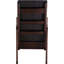 Chaise berçante élégante brun foncé - Coussin amovible pour une utilisation polyvalente avec accoudoirs de style contemporain et confortable
