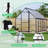 8×10 ft Outdoor Polycarbonate Greenhouse, Walk-In with Quick-Setup Aluminum Frame, Adjustable Roof Vent-124605520-124605525