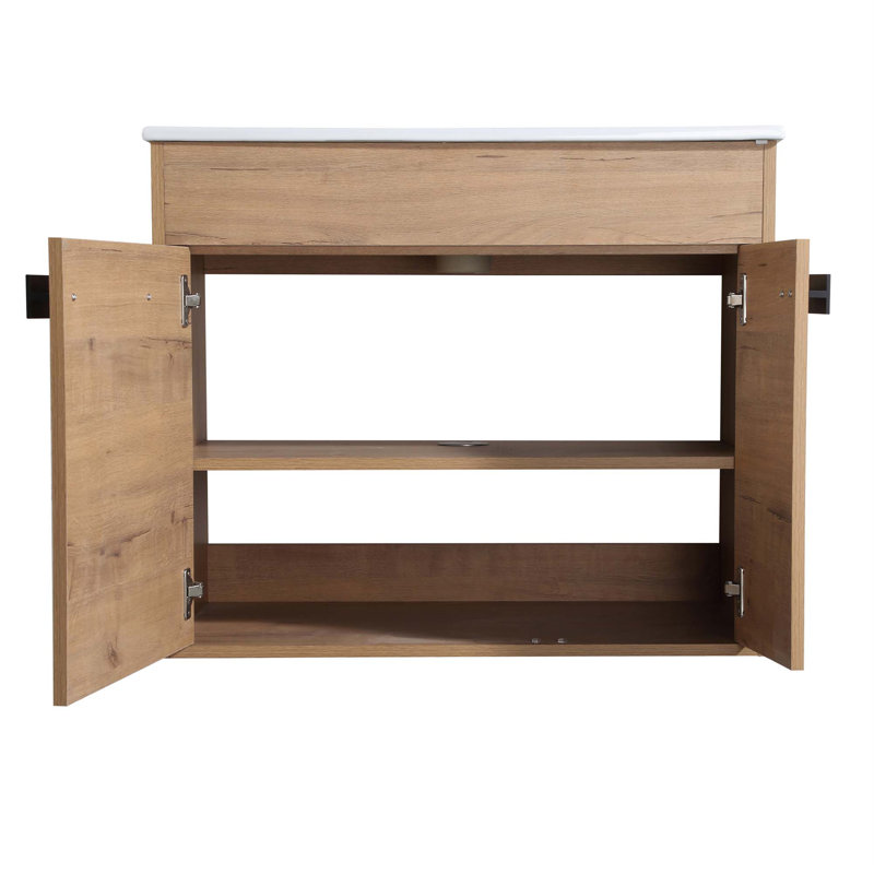 30" Freestanding Bathroom Vanity Or Floating Is Optional Conversion, Only Including Vanity 