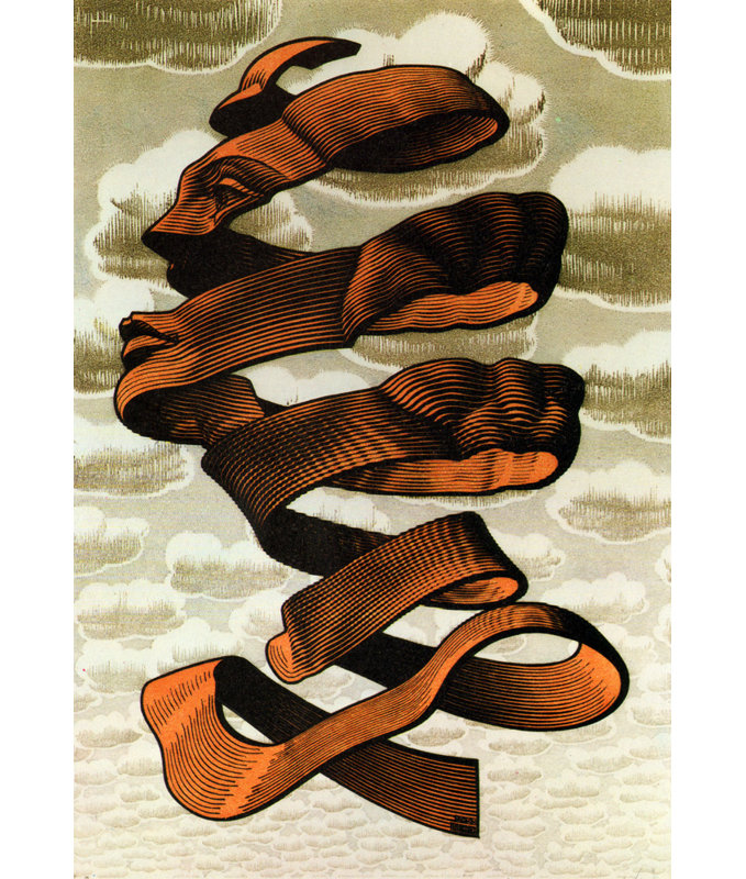Toile tendue Rind par M.C.Escher Gallery, H 48 po x l 33 po