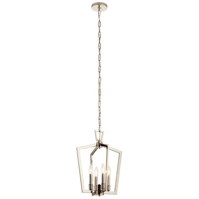 Luminaire suspendu géométrique à 4 lumières
