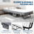 Folding Bed with Mattress for Adults - Sturdy Metal Frame Supporting 450 Lbs, 5 Inch Memory Foam Mattress for Comfort, for Guest Bedroom or Office-76320559