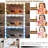 White Makeup Vanity Desk with Lighted Mirror,Sliding 2 Storage Wall-Mounted Jewelry for Bedroom