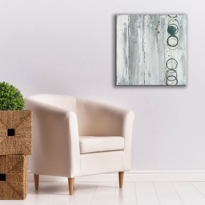 Whitewashed Emerald 2' by Chris Paschke Canvas Wall Art, 26" x 26"