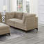 Canapé modulaire en tissu Camel Chenille