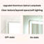 Miroir de salle de bain 40 x 32 pouces à DEL avec miroirs de salle de bain à fixation murale sans cadre anti-buée avec lumière et miroir argenté sans cuivre 5 mm