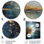 Eastern Golden City, pleine lune, océan, salon d'art mural-328487303-328487033