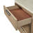 Two Drawer Nightstand with Rope Drawer Fronts