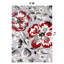 Tapis gris / rouge Rooshi-33381136