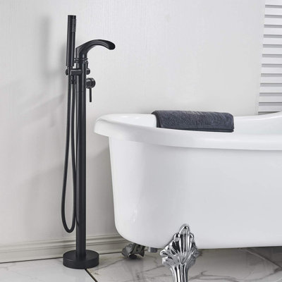 Kalmar 2 Handle Bathroom Bath Shower Mixer Bath Filler with Diverter