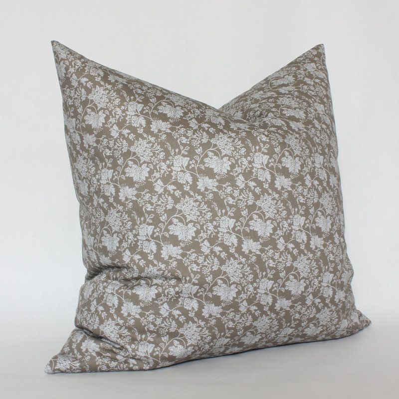 No Textured Cotton Blend Pillow Cover