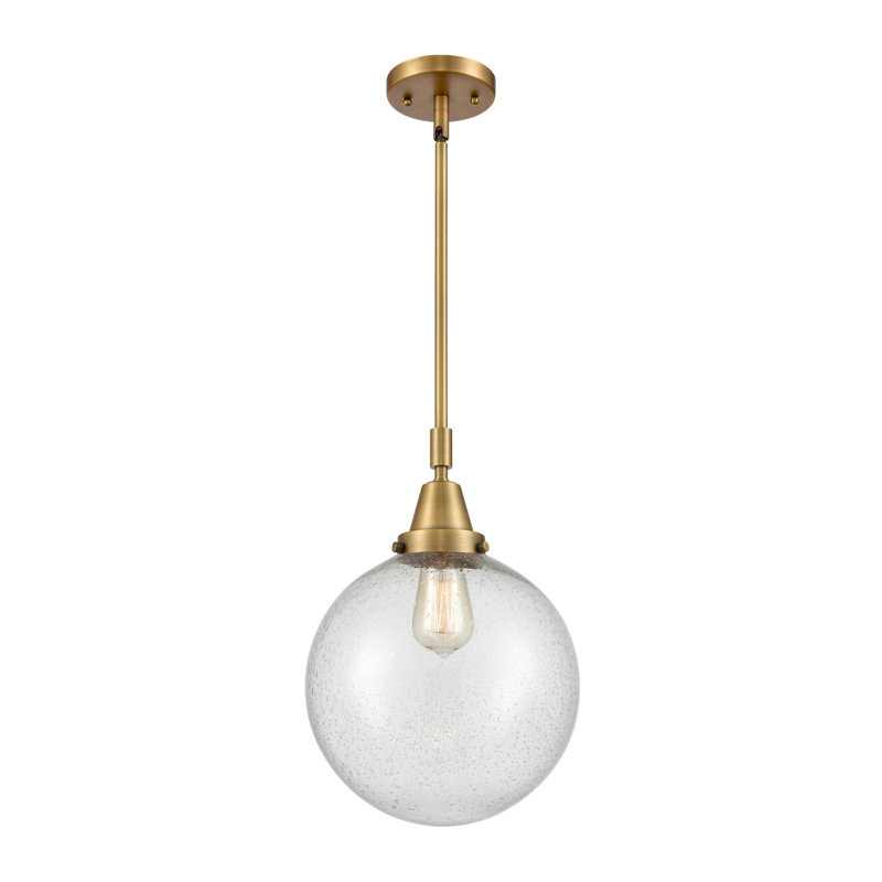 Luminaire suspendu à 1 lumière Lorri, H 44,88 po x l 10 po x P 10 po, Ampoule non incluse, Laiton brossé