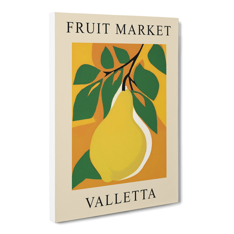 Pear Valetta Fruit Market - Wrapped Canvas, 76cm H x 50cm W x 3cm D