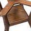 L'ensemble de table de salle à manger 7 pièces comprend une table moderne et 6 chaises Parson en tissu de polyester beige rouge avec dossier capitonné, noyer antique-861102062-867757303-867757298