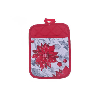 Ensemble de poignées 4 pièces Red Poinsettia Ih Casadecor