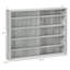 Vitrine à 5 niveaux, vitrine en verre avec 2 portes et tablettes réglables, fixation murale-659512988