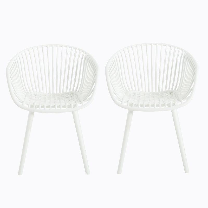 Chaise Mykonos (ensemble de 2), Noir