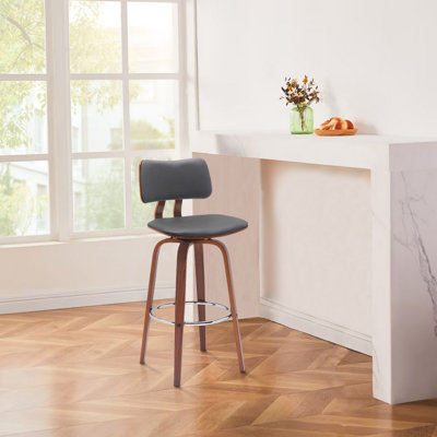 Chaise pivotante en similicuir Pino