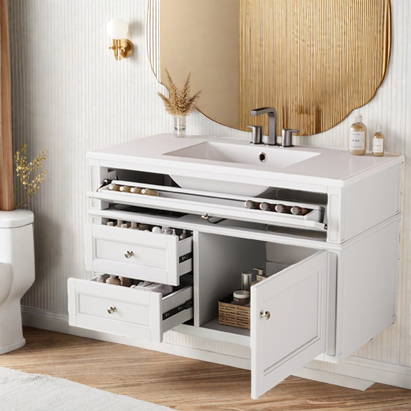 Meuble-lavabo moderne en MDF de 36 po (doit inclure le meuble-lavabo et le lavabo)