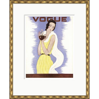 Vogue Cover, Spring Fashions, Georges Lepape, January 15, 1931 Print by Georges Lepape