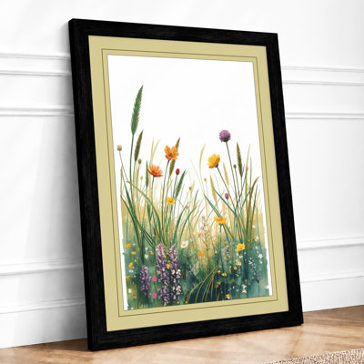Meadow Wildflowers Botanical - Framed Print