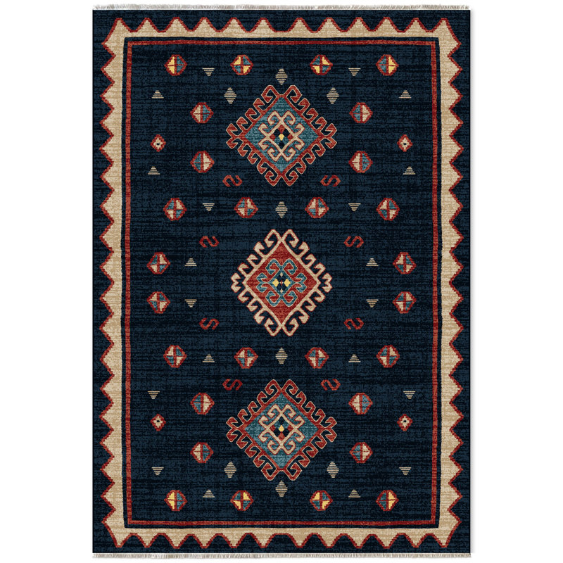 Tapis Zyir avec envers antidérapant, Rectangle 6 pi 7 po x 9 pi 7 po