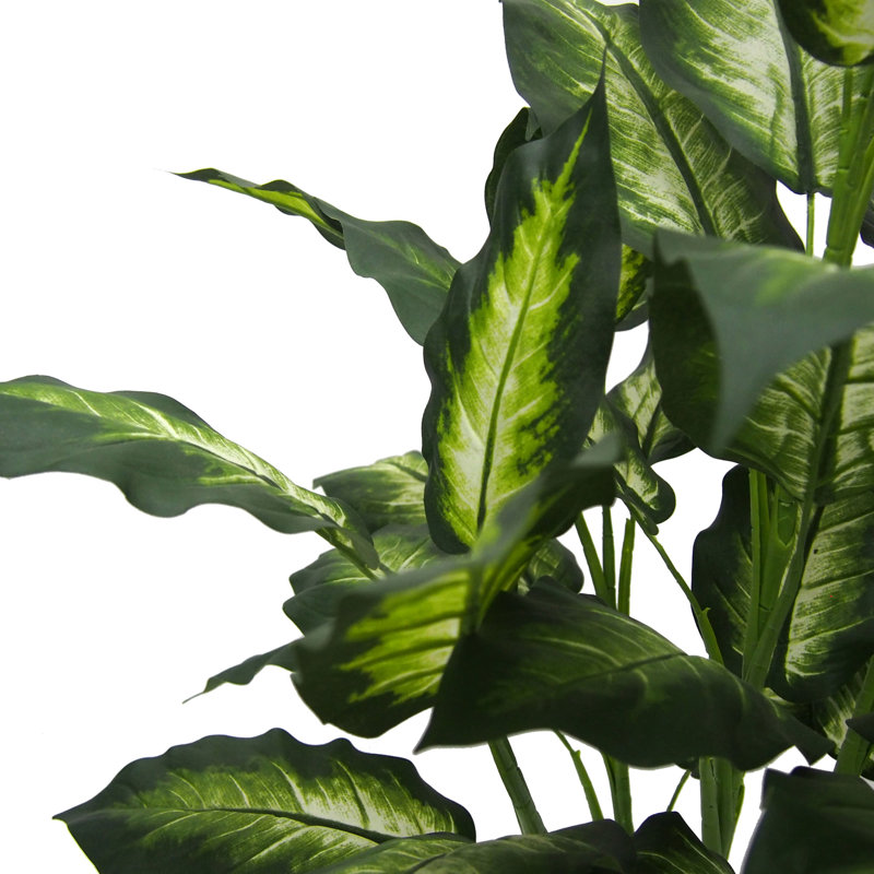 Plante de feuillage artificiel en marbre dieffenbachia